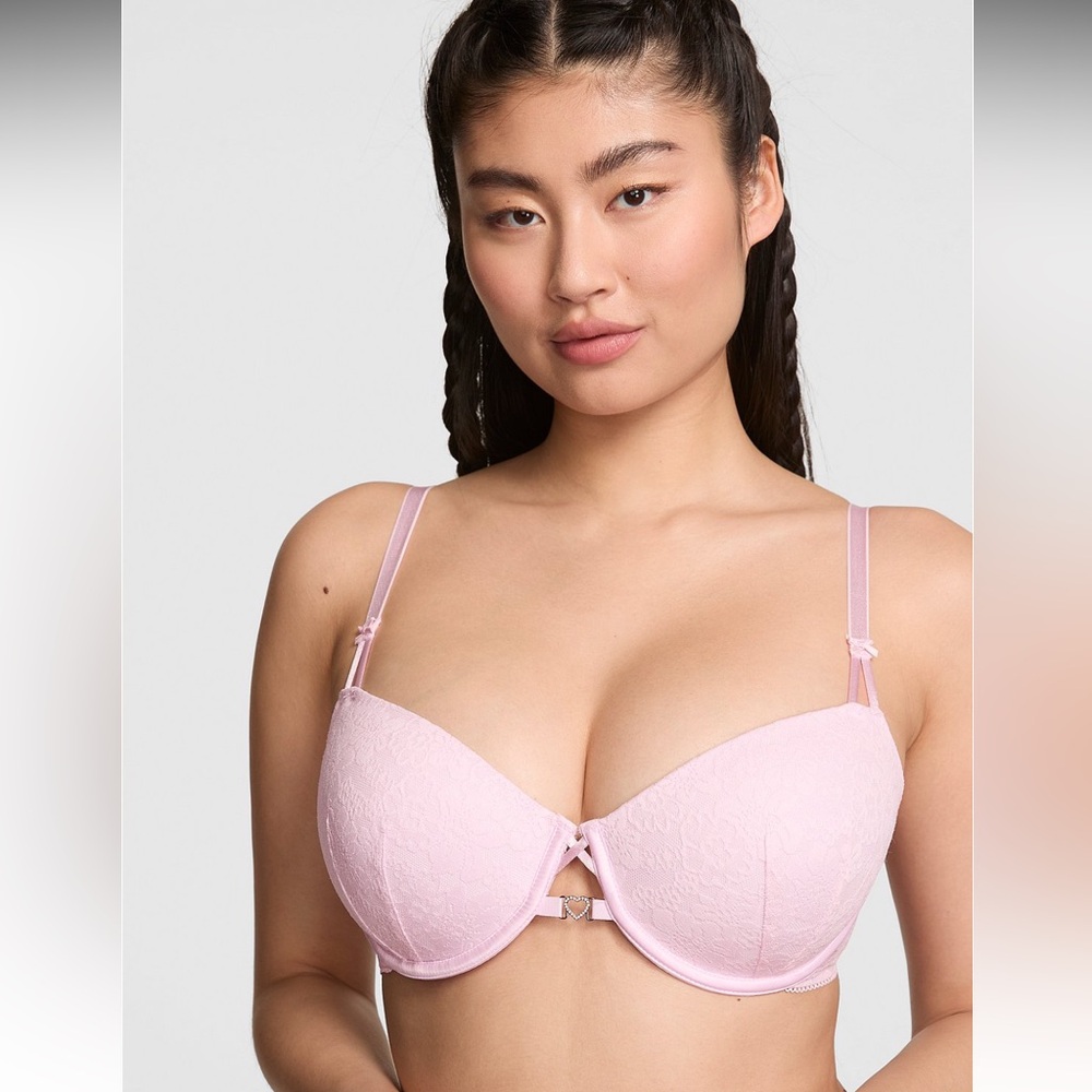 Pink Victoria’s Secret Wink Demi bra